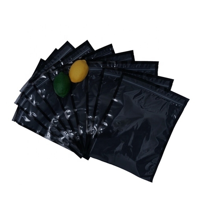 OEM clair de empaquetage noir de poche de viande de tirette de sac de noyaux de soudure à chaud de vide