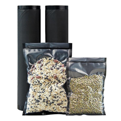 Noir précoupé de Rolls d'emballage sous vide de catégorie comestible/stockage clair Rolls de joint hermétique de Ziplock