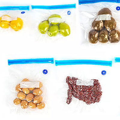 Le stockage réutilisable de nourriture de vide met en sac la soupape à air de tirette mettent en sac étanche à l'humidité