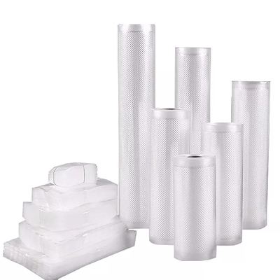 Le scellant sous vide de relief par nylon en plastique transparent met en sac des petits pains pour le stockage de nourriture de cuisine