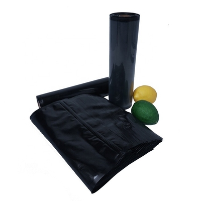 Le scelleur sous vide noir en plastique fait sur commande met en sac l'emballage alimentaire de cuisine de relief par petits pains