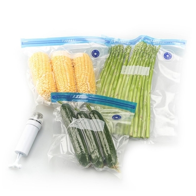 Sous Vide met en sac des sacs refermables transparents de nourriture de tirette sacs de fruits de mer