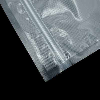 Joint hermétique de relief précoupé de sac transparent de tirette pour le stockage de VCA de nourriture