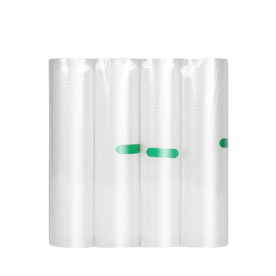 Le scellant sous vide de relief par PE de cuisine PA roule des sachets sous vide d'impression de logo fait sur commande