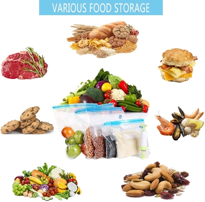 La vente chaude Pa/pe a comprimé les sacs de scellage de stockage de vide de tirette pour la nourriture