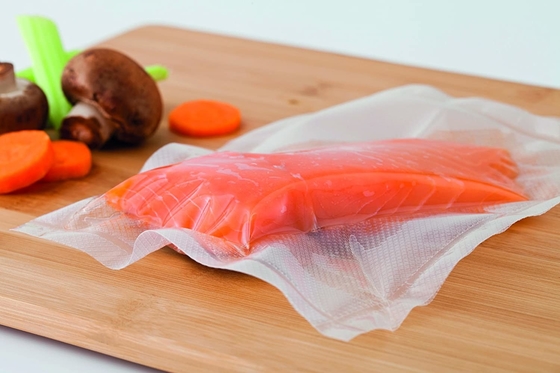 Petit pain de relief en plastique réutilisable de sac de stockage de nourriture de soudure à chaud de Sous Vide Rolls