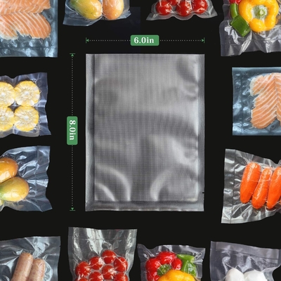 Le joint sous vide Tetured Freshness met en sac le sac sous vide thermoscellable 6 &quot;X8&quot;