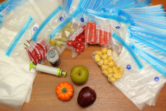 Sacs sous vide de stockage en plastique QS Sacs à fermeture éclair sans BPA
