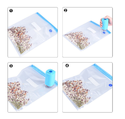 Sacs zip-lock scellés sous vide en polyéthylène Food Saver Sacs Sous Vide