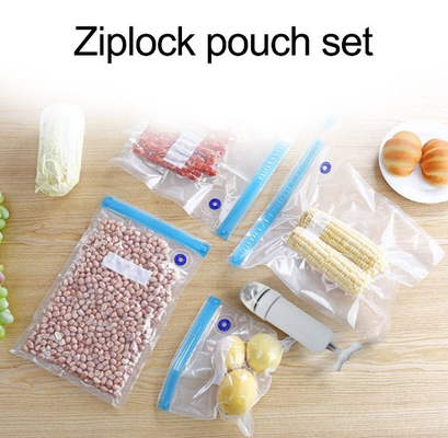 Le sous-vide de long temps de stockage de nourriture met en sac des sacs de scelleur de vide avec la valve à air