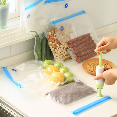 Sous Vide met en sac le scelleur réutilisable libre de vide de BPA que la tirette met en sac pour le stockage de nourriture