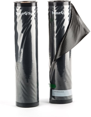 Sac en plastique de stockage de compression de polypropylène de nourriture de petit pain de sac de vide de noir de GV