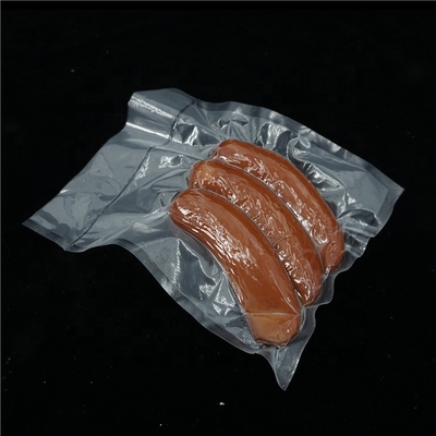 Le scellant sous vide texturisé imprimé met en sac des sachets de vide de PE de nourriture de congélateur de Rolls