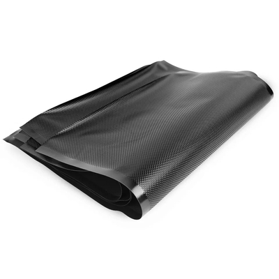 Noir précoupé de relief en nylon de sacs de vide de stockage de PE pour le congélateur à micro-ondes