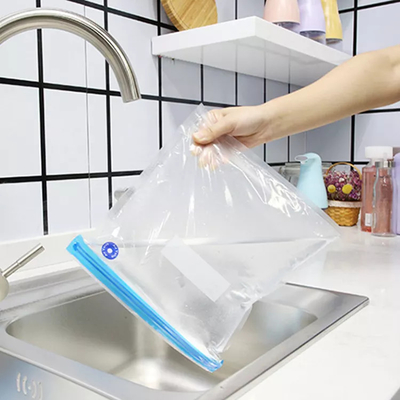 Le stockage réutilisable de nourriture de vide met en sac la soupape à air de tirette mettent en sac étanche à l'humidité