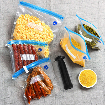 Logo personnalisé refermable alimentaire scellant sous vide sacs sous vide sacs