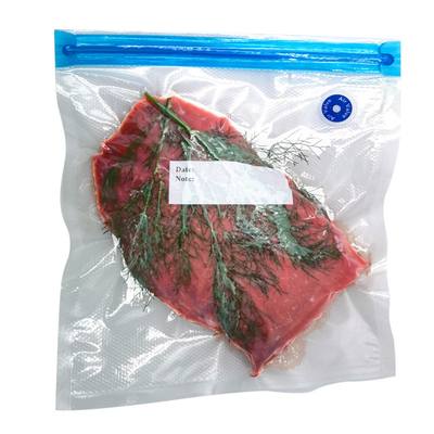 Sacs de nourriture de tirette de doubles couches de sachet en plastique de scelleur de vide de valve de manière de Sous Vide un