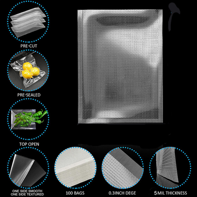 Sacs en nylon de poly de la chaleur d'espace libre de joint hermétique emballage alimentaire de poche