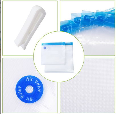La tirette commerciale libre de scelleur de vide de BPA met en sac de poly poches en nylon de vide