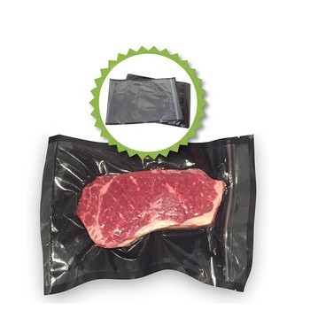 Le joint hermétique de noir de tirette de congélateur met en sac la taille faite sur commande souple flexible réutilisable