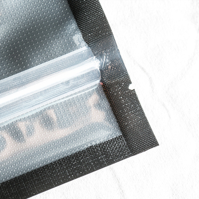 Sacs noirs texturisés 4 MIL Thickness de joint hermétique d'espace libre en plastique