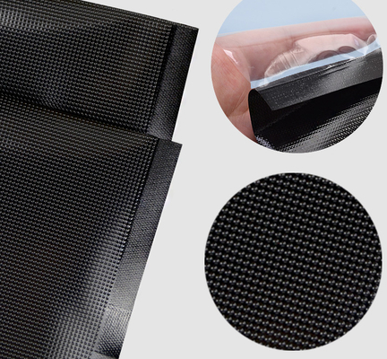 Sacs de scellage sous vide texturés de taille personnalisée avec fabricant de fond noir