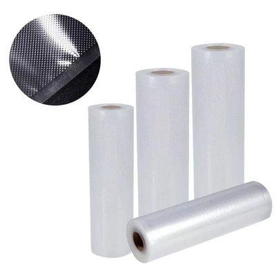 Les sachets en plastique en nylon de pe ont gravé en relief des rouleaux de vide pour le stockage de nourriture de poches de joint sous vide