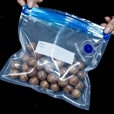 La tirette commerciale libre de scelleur de vide de BPA met en sac de poly poches en nylon de vide