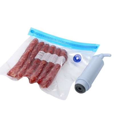 Sacs sous vide de stockage en plastique QS Sacs à fermeture éclair sans BPA