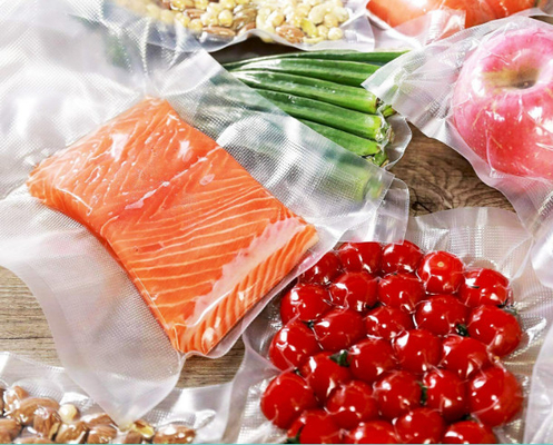 Le sachet en plastique chaud de joint de PE chaud de joint d'aliments surgelés de QS adaptent la marque aux besoins du client 15cm*25cm