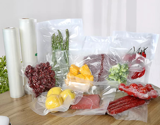 Sacs de scelleur sous vide en relief par plastique Sous Vide pour les sacs de stockage sous vide en nylon d'économiseur de nourriture