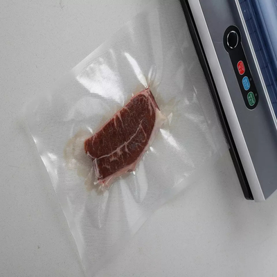 Pochettes sous vide en nylon sans BPA personnalisées avec préparation de repas texturée et sous vide