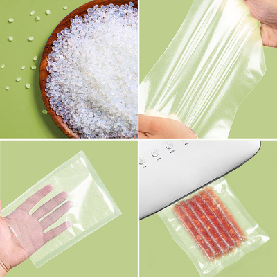 Les sacs en plastique chauds de fermeture sous-vide de sac de scelleur de nourriture de la vente PA/PE roulent pour le congélateur