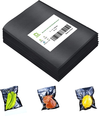 Petits pains de relief de empaquetage faits sur commande de sac de joint hermétique de soudure à chaud de noir de catégorie comestible