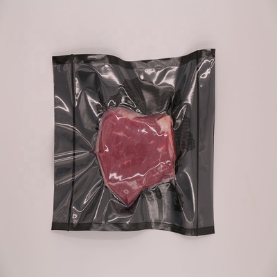 Catégorie comestible tous les sachets en plastique libres noirs de BPA soudent à chaud le scelleur en nylon de vide