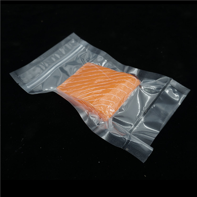 Joint hermétique de relief précoupé de sac transparent de tirette pour le stockage de VCA de nourriture